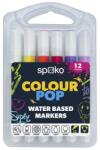 Spoko Filctoll SPOKO Colour Pop háromszögletű vízbázisú 12 darabos (S045099412) - tonerpiac