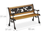 Relaxdays Gyerek kerti pad 2 személyes Afrika motívum 10030924