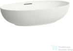 Laufen ILBAGNOALESSI 70x40, 5 cm-es pultra ültethető mosdó kerámia lefolyószelep takaróval, matt fehér H8189787571091 (H8189787571091)