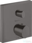Hansgrohe Axor Starck Organic falsík alatti termosztátos kád/zuhany csaptelep alaptest nélkül, szálcsiszolt fekete króm 12715340 (12715340)