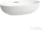 Laufen ILBAGNOALESSI 70x40, 5 cm-es pultra ültethető mosdó kerámia lefolyószelep takaróval, LCC bevonattal, fehér H8189784001091 (H8189784001091)