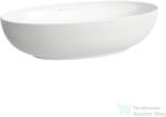 Laufen ILBAGNOALESSI 70x38 cm-es pultra ültethető mosdó kerámia lefolyószelep takaróval, LCC bevonattal, fehér H8189774001121 (H8189774001121)