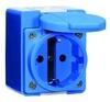 Bals 2P háztartási dugalj falon kívüli 16A kék IP44 Bals 724 (724)