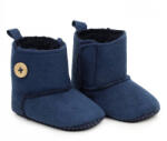  Yoclub babakocsi cipő 6-12 hó - sötétkék/gomb díszítéssel
