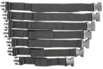 BDSMaster Fekete pántos camisole klipsz - 7 darabos csomag - szexvital