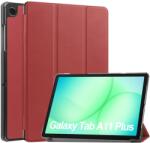  LEATHER Cu balamale husă pentru Samsung Galaxy Tab A11+ vișiniu