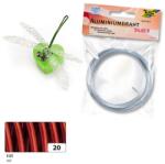 FOLIA Drót huzal aluminium 2mmx5m piros színű