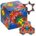 Kruzzel Mágneses stresszoldó kocka, 6×6 cm, 72 alakzat, színes PP (00024743)