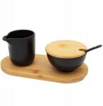 Brunbeste Cukortartó Szett Tömör tejeskávé Cukortartó porcelán kanállal (Zestaw stołowy cukiernica + mlecznik (BB4503))