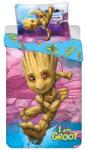 Jerry Fabrics Ágynemű garnitúra Marvel Avengers Groot "I am Groot" 140x200 cm + 70x90 cm