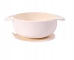 CHI CHI Szilikon tál gyerekeknek tapadókoronggal- bézs- Blw 6m+ Chi Chi (BOWL7 beż)