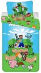 Jerry Fabrics Ágynemű garnitúra Minecraft "Outdoor Mobs" 140x200 cm + 70x90 cm