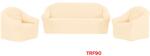 DELFIN Huse Elastice Pt Canapea si 2 Fotolii Creponate Cod TRF90