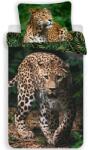 Jerry Fabrics Ágynemű garnitúra Leopard "Green" 140x200 cm + 70x90 cm