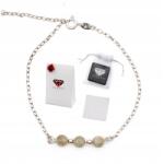  Labradorit Karkötő Ezüst 925 Talizmán Ajándék Doboz Kézzel készített (5906168091100)