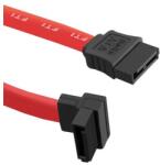 Qoltec SATA kábel Egyenes | Derékszögű | 0, 5m (50470)