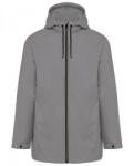 KARIBAN Kapucnis vízálló dzseki micropolár béléssel Kariban szürke