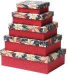  Rössler ajándékdoboz (14, 5x19, 5x6 cm) bordó, fekete, arany virágos karácsonyi (5) (13418575305)