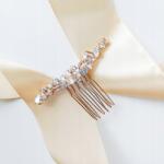 Kokonet Arany fésű glamour stílusban a hajhoz fényes elegáns wow (ZŁOTY grzebyk do włosów delikatny)