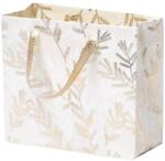 Rössler ajándéktasak (15x13x6 cm) bézs, arany fenyőágas Golden Glow karácsonyi (5) (13708574000)