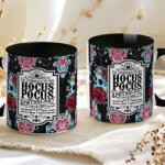 Deconline Crafts Halloween mintás bögre "Hocus Pocus" fekete (DO126133-BLACK-MUG)