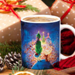 Deconline Crafts Grincses karácsonyi bögre 3D pufi hatású "Kifalva éjjel (DO129152-Ceramic-Mug)