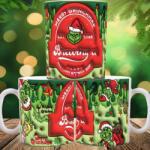 Deconline Crafts Grincses karácsonyi bögre 3D pufi hatású "Grinch Brewing Co (DO129144)