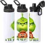 Deconline Crafts XL Egyedi feliratos Kulacs 850 ml "Grincs és Max" HD (DO129198-850ML)