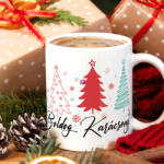 Deconline Crafts Karácsonyi bögre "Boldog karácsonyt" 330 ml (DO129183-Ceramic-Mug)