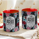 Deconline Crafts Halloween mintás bögre "Hocus Pocus" red (DO126133-RED-MUG)