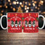 Deconline Crafts Manó mintás karácsonyi bögre 3D pufi hatású "Gnome It (DO129121)