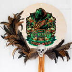 Deconline Crafts Egyedi Halloweeni ajtódísz, nyomtatott fatábla Freddie Krueger személyre szabható többféle méret (DO69327-WOOD)