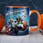 Deconline Crafts Halloweeni mintás bögre Halloween kart Narancssárga (DO126151-ORANGE-MUG)