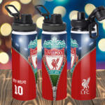 Deconline Crafts Prémium Liverpool fém sportkulacs egyedi névvel és számmal 850 ml "ZIPPER (DO69360-LIVERPOOL-850)