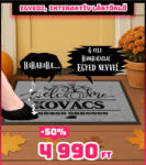 Deconline Crafts Beszélő, Személyre szabott Halloweeni lábtörlő 60x40 cm "Welcome (DO12634-348901560)