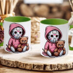 Deconline Crafts Őszi mintás bögre 3D pufi hatású "Spooky Season" zöld (DO69339-GREEN-MUG)