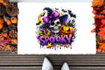 Deconline Crafts Halloween mintás Szőnyeg "Spooky csontváz" 60X40 cm (DO126178-13-RUG-60x40)