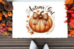 Deconline Crafts Őszi mintás Szőnyeg ""Retro Autumn Girl" 60X40 cm (DO126178-5-RUG-60x40)