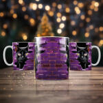 Deconline Crafts Halloween mintás bögre HD "Black Cat" kerámia (DO126116)