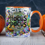 Deconline Crafts Őszi mintás bögre "Hocus Pocus" Narancssárga (DO126157-ORANGE-MUG)