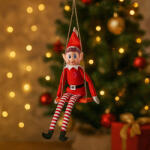 Elves Behavin' Badly Karácsonyi elf manó fiú textil 30 cm (446059)