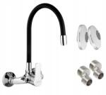 INVENA Konyhai fali csaptelep Invena Verso fekete kifolyócső (BC-82-E4S)