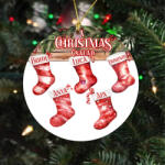 Deconline Crafts Karácsonyi személyre szabott fa tábla csizmás - Családtagok max 3 fő (DO129197-3)