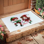 Deconline Crafts Karácsonyi Szőnyeg, Lábtörlő 60X40 cm "Elf Brigád (DO129193-RUG-60x40)