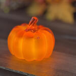 Koopman Világító Akril Tök Dekoráció - Melegfehér LED-del, 8x8, 5 cm, 4 féle választható színben (AX5800530)