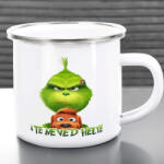 Deconline Crafts Egyedi feliratos Fém bögre "Grincs és Max" 360 ml (DO129198-ALU-MUG)