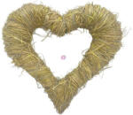 D&D Szív alap szalma 25x23 cm natúr (DD69305)