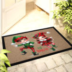 Deconline Crafts Karácsonyi Lábtörlő 60x40 cm "Elf Brigád" színes HD (DO129193-Doormat-60x40)
