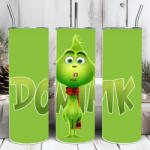 Deconline Crafts Egyedi feliratos termosz pohár 600ml "Mini Grinch" HD tumbler (DO129209-600ML)