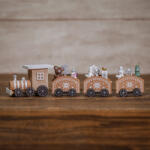 Koopman Prémium karácsonyi vonat fa 25 cm arany kivitel 2 féle (GR9002220)